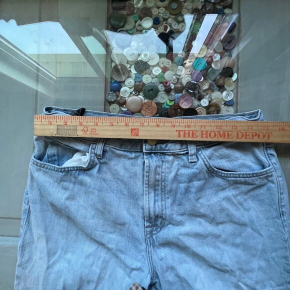 J Brand Sie 29 Tate Boy Fit Jeans Distressed Denim Blue Cotton Lyocell Blend - Picture 10 of 12